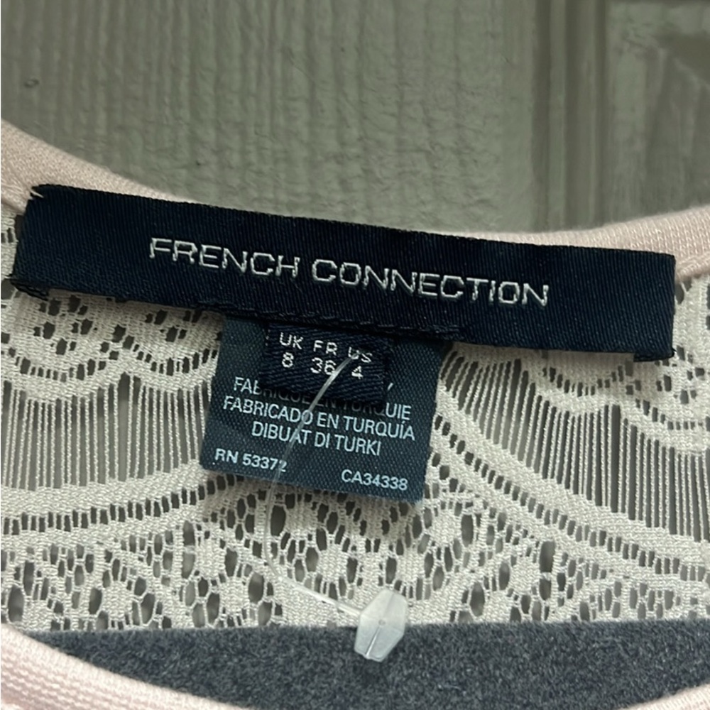 French Connection Cream Lace Chemise